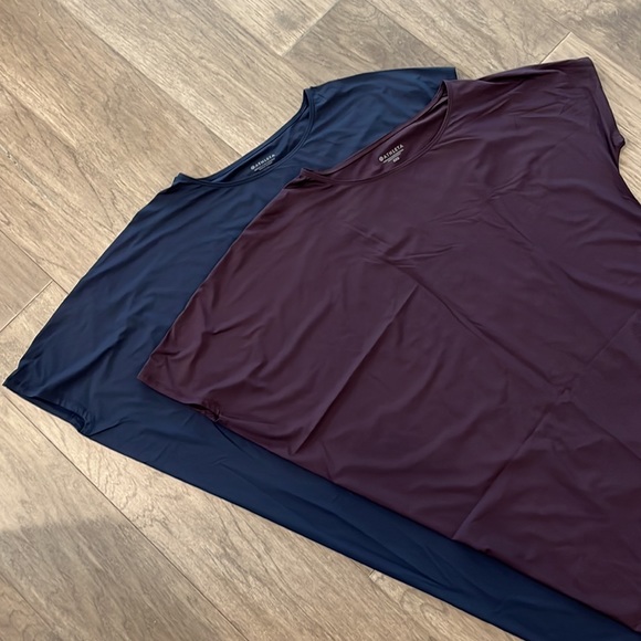 2 - ATHLETA Bundle - DressAsymmetrical Shirt Dresses, Purple + Dk Blue, Size XXS - Picture 2 of 11